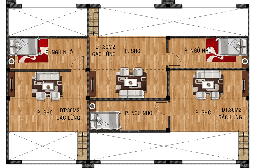 MẶT BẰNG Gác Lửng