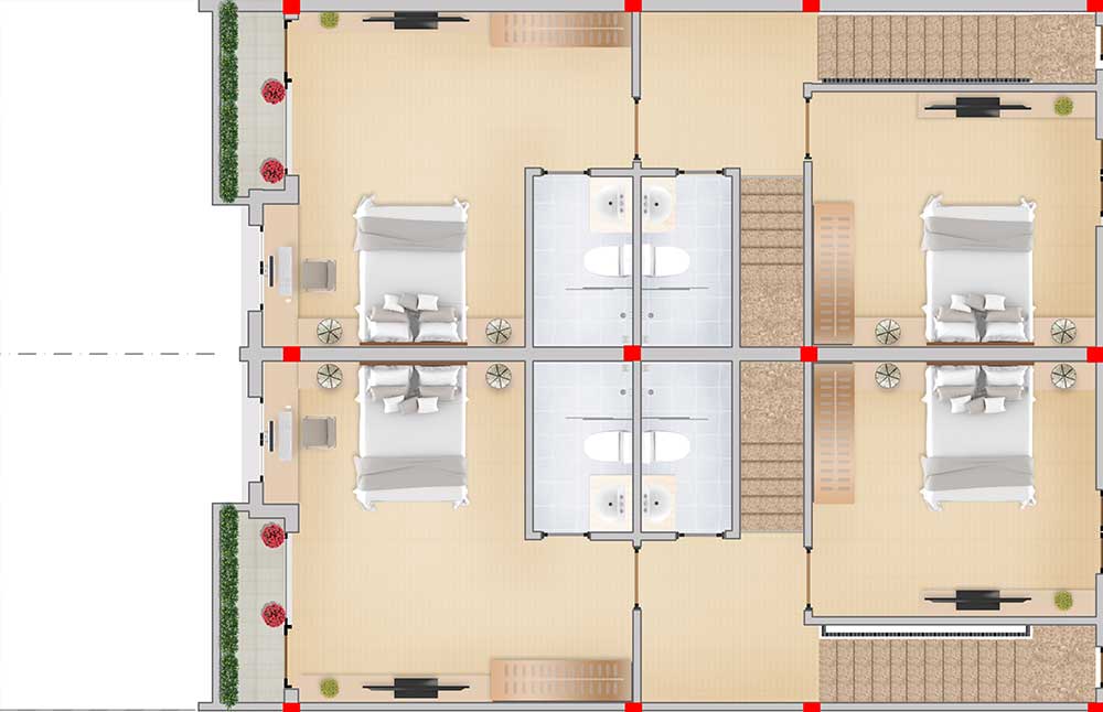 MẶT BẰNG VẬT DỤNG LẦU 1