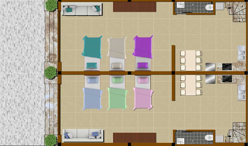 MẶT BẰNG VẬT DỤNG TRỆT